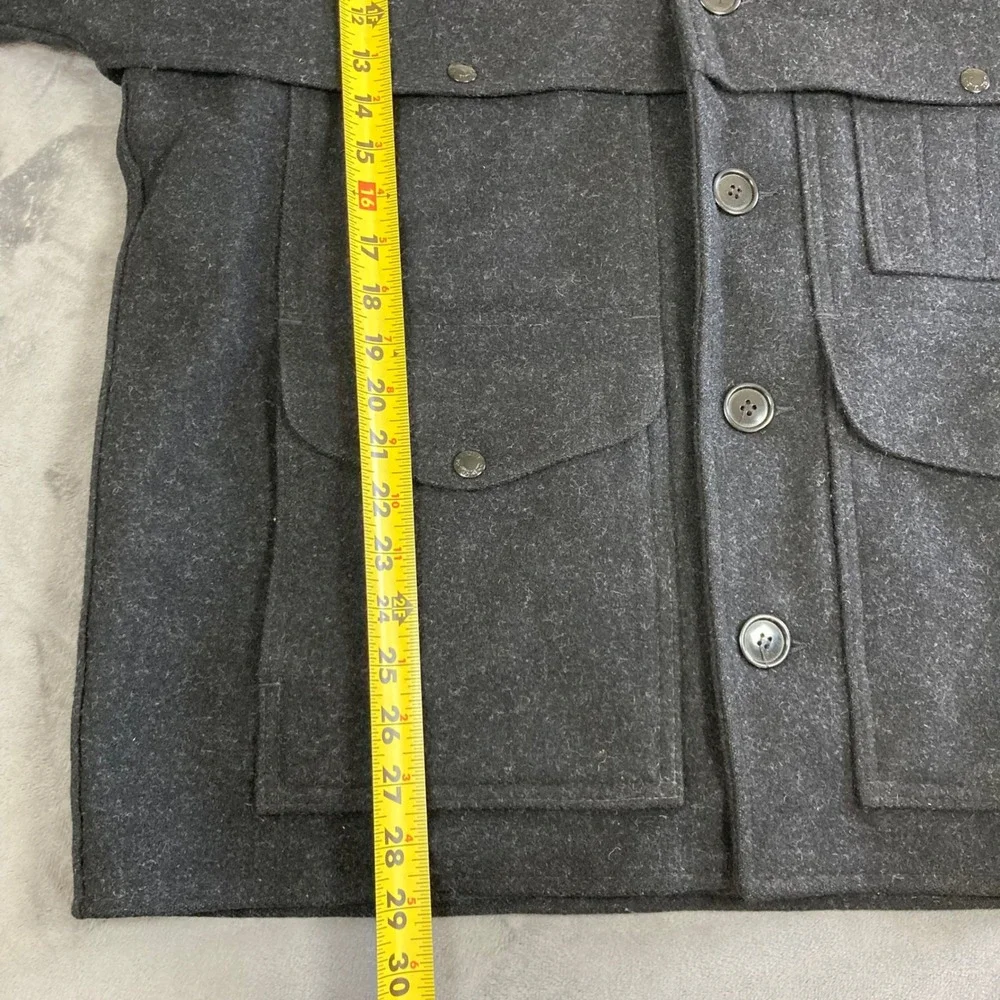 Vintage C.C.Filson Double Mackinaw Cruiser Jacket Mens 100%virgin Wool Size 42/L - Picture 8 of 9